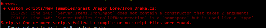 Iron Drake - Scroll of Resurrection error.PNG